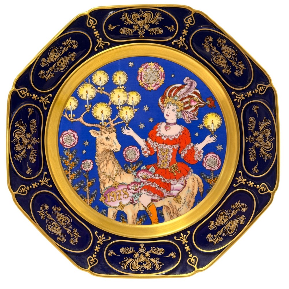 Hutschenreuther 1978 Christmas Wall Plate Ole Winther Limited Edition Germany